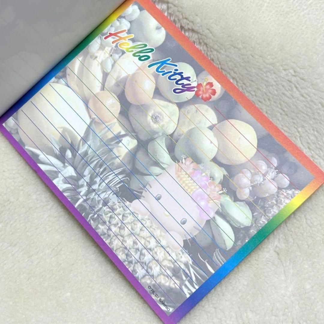 サンリオ　ハローキティ　キティ　日焼け　ハワイアン　メモ　メモ帳　2002