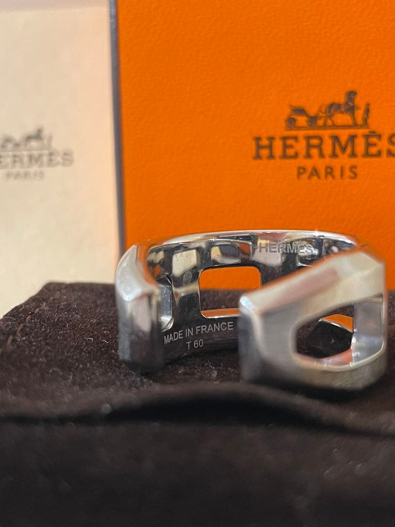 【すうちゃん】HERMES プレイリング　T60 ヴィンテージ　美品　20