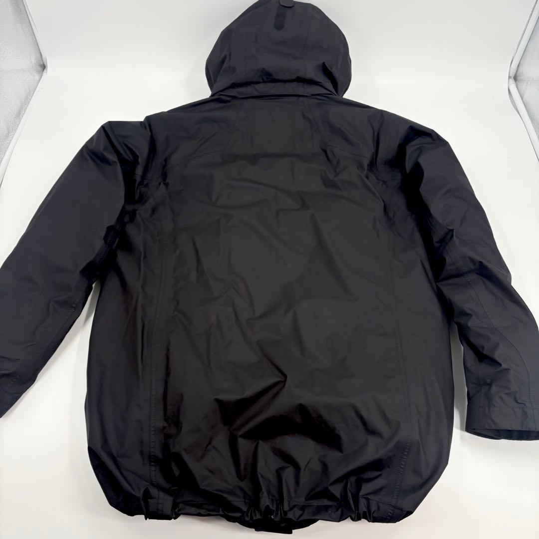 極美品モンベル ヴェイルダウンパーカ M ゴアテックス 3in1 黒 844