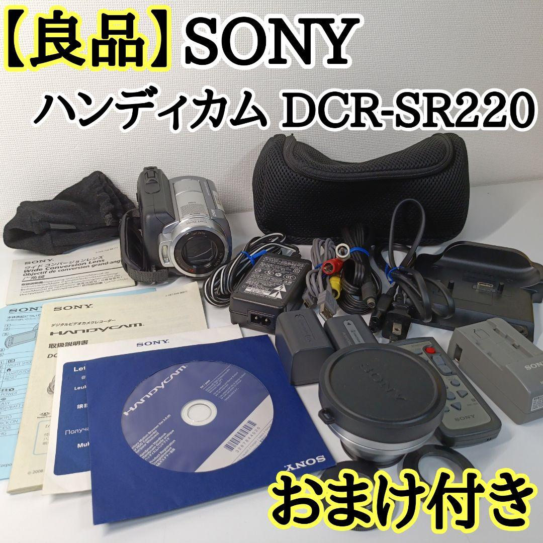 【美品】SONY ハンディカム DCR-SR220 デジタルビデオカメラ