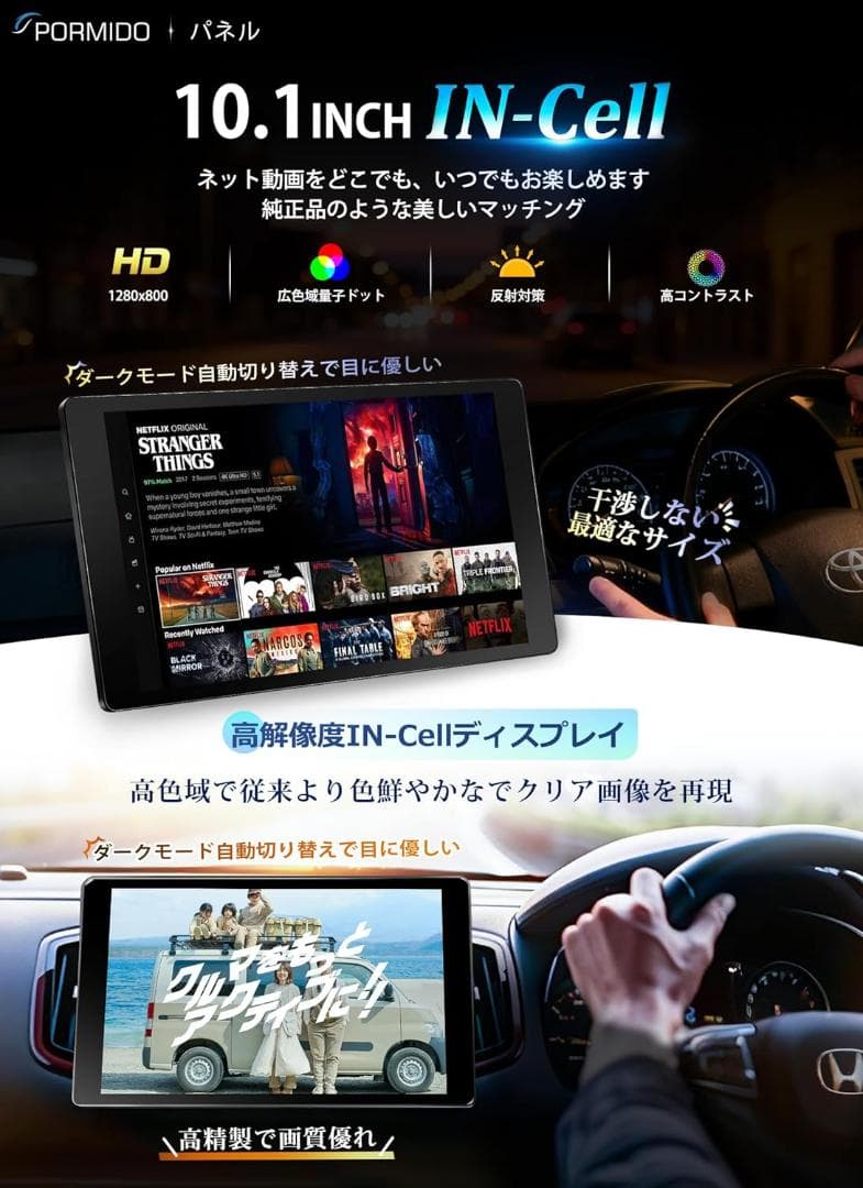 2026年最新10.1インチIN-Cell超精細/超薄型IPSタッチパネル