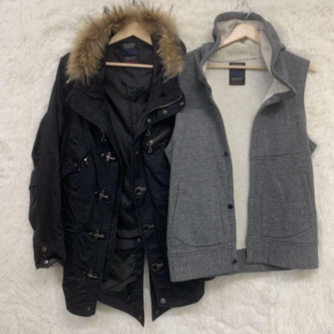 NICOLECLUBFORMENニコルジャケットライナー付き　ブラック　48