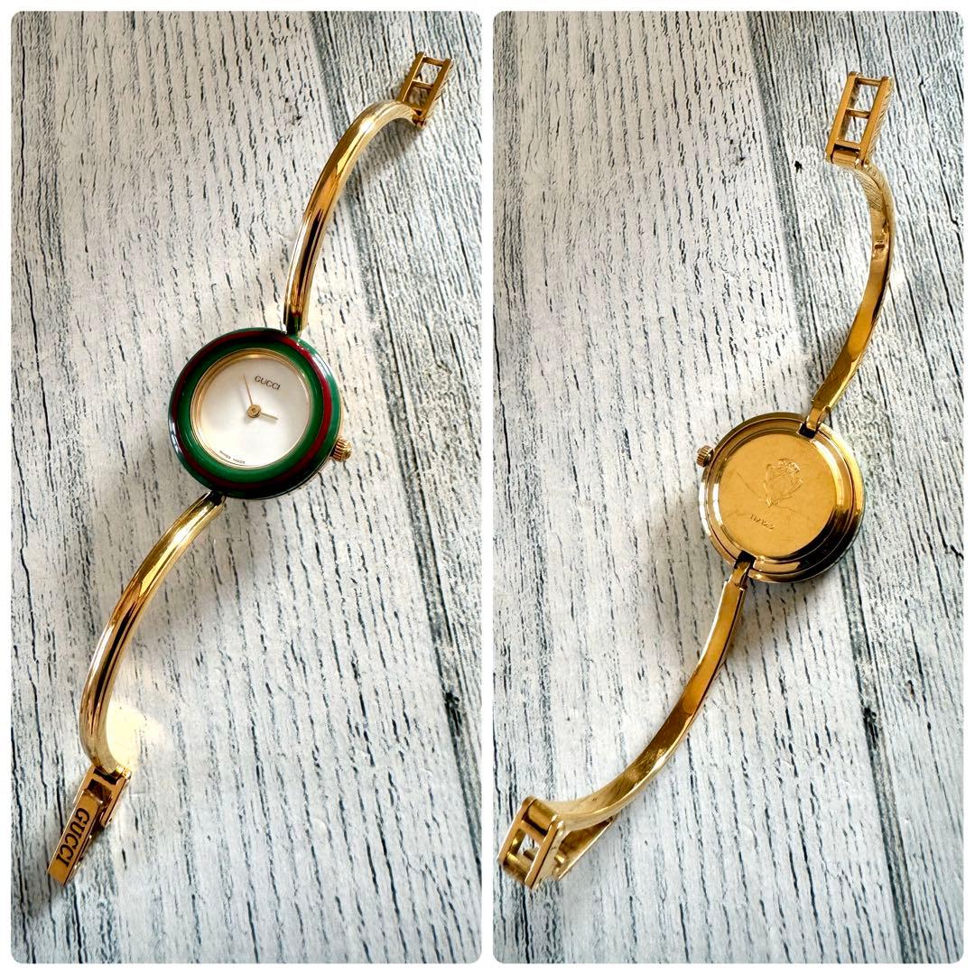 【希少】GUCCI グッチ 腕時計 11/12.2 チェンジベゼル 替えベゼル付