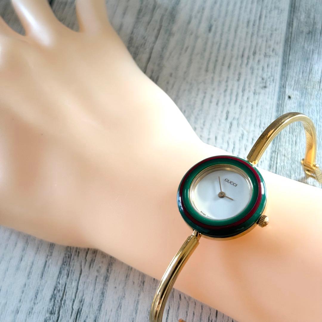 【希少】GUCCI グッチ 腕時計 11/12.2 チェンジベゼル 替えベゼル付