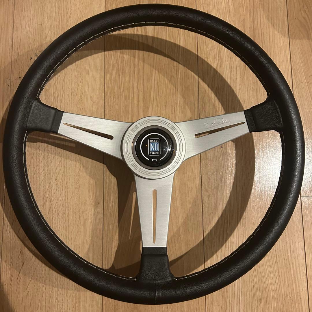 【正規品】NARDI ナルディ 大径ステアリング 38π 本革 ランクル等に