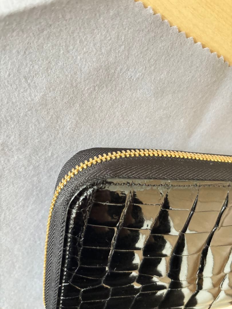 S*r様 池田工芸 クロコダイル長財布 ブラック