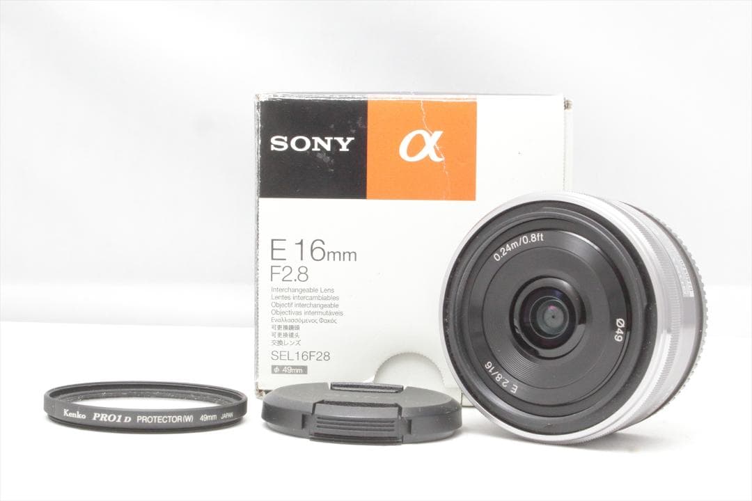 美品！SONY E 2.8 16mm ソニー 単焦点レンズ SEL16F28