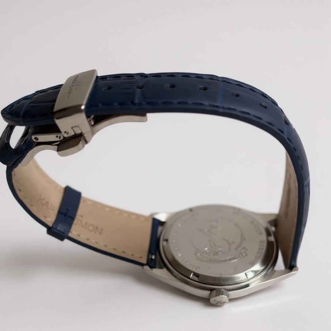 【未使用級】KARL-LEMONカルレイモンムーンフェイズ クォーツレザー 時計