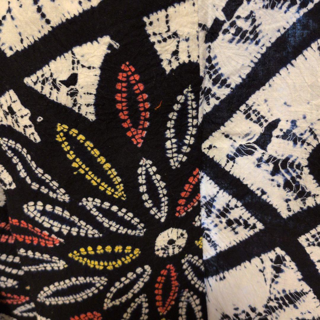 つ*子様 有松鳴海絞りの珍しい柄行の浴衣　手縫い仕立て
