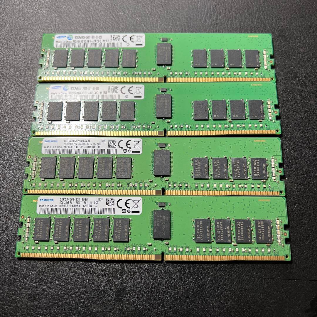 Samsung 8GB DDR4 メモリ M393A1G43DB1-CRC0Q