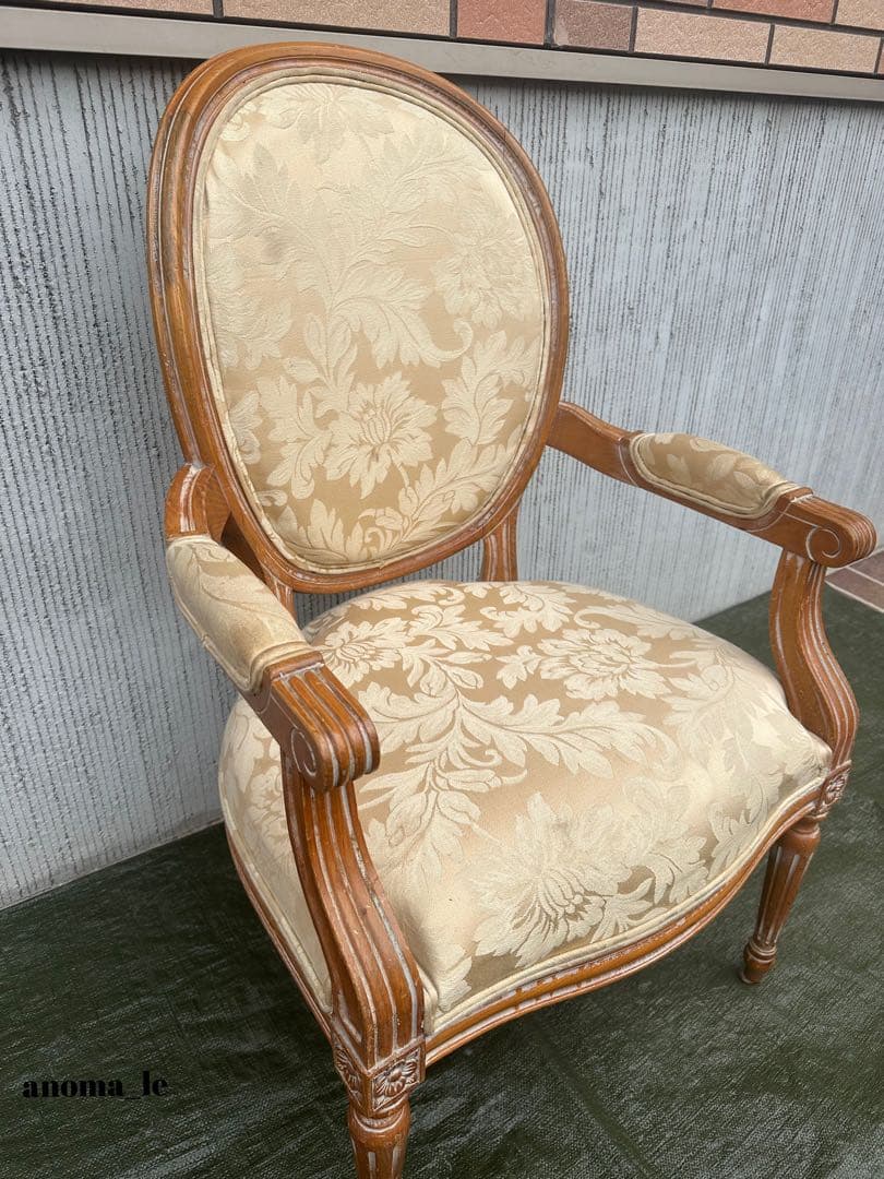 【アームチェア】ルイ16世様式　アンティークチェア