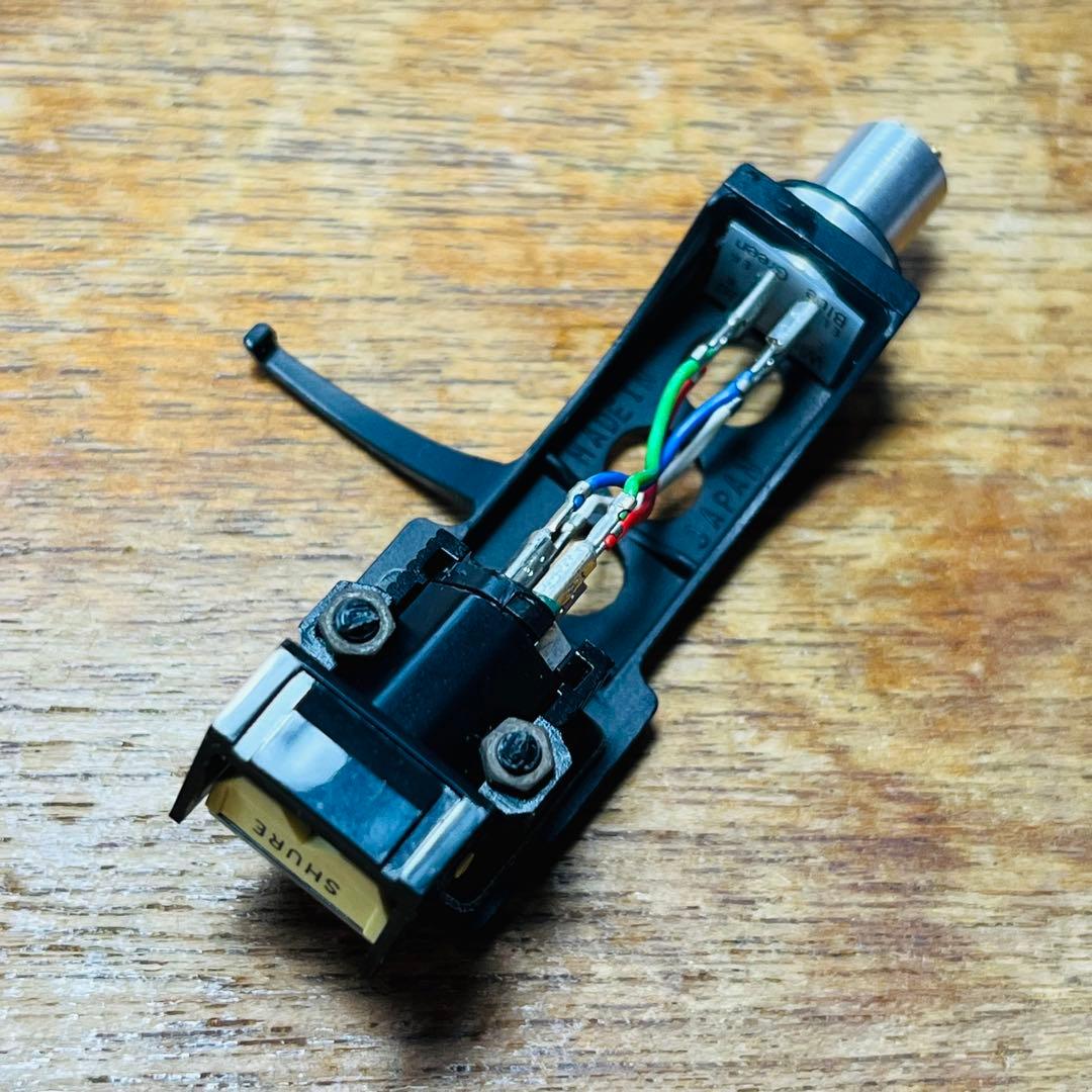 SHURE M95HE MM型フォノカートリッジ + シェル + 交換針2本