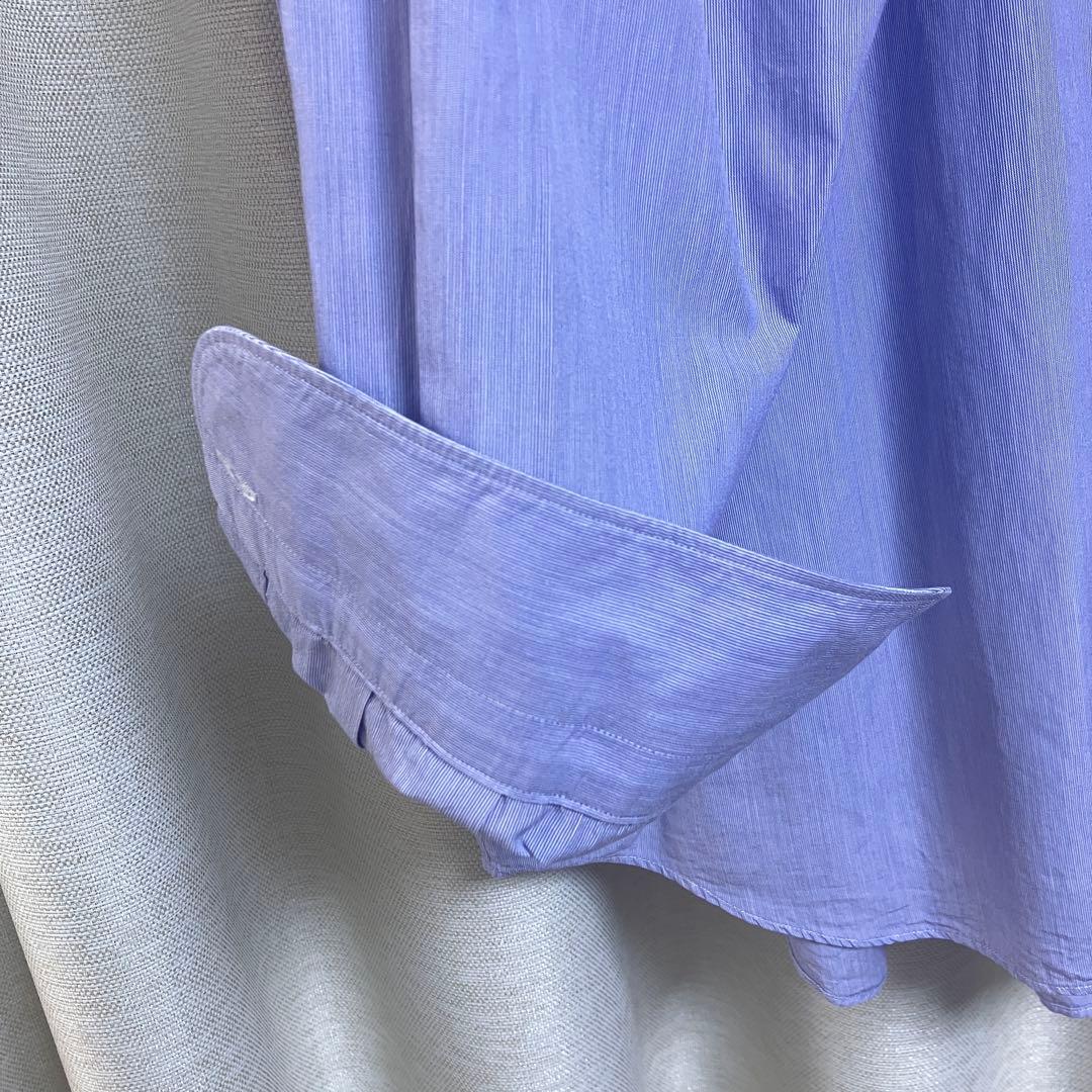 COMOLI コモリシャツ サックス ストライプ サイズ2