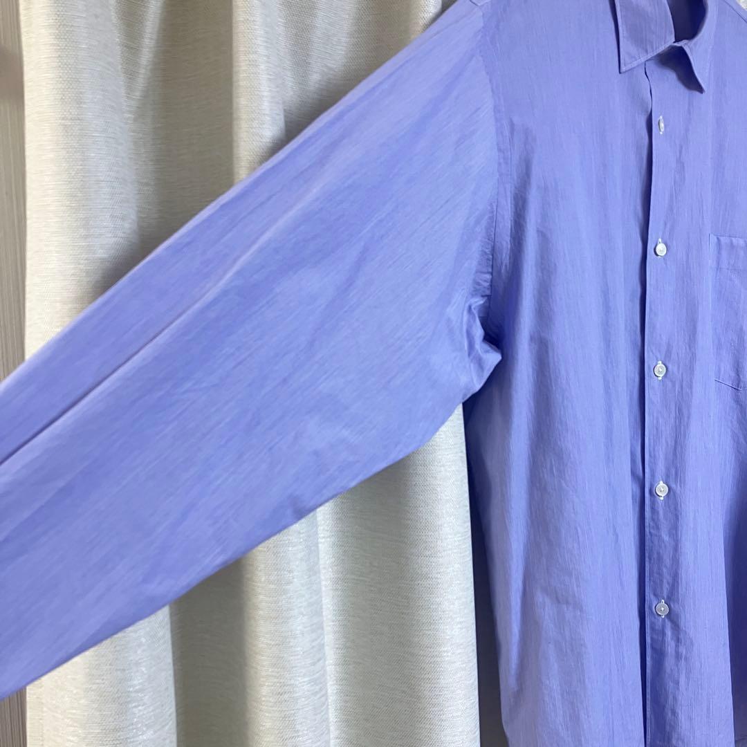 COMOLI コモリシャツ サックス ストライプ サイズ2