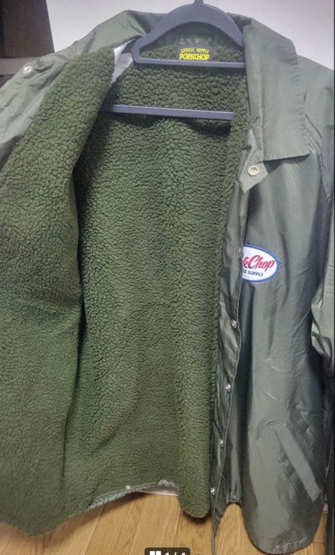 y*n様 美品　PORKCHOP ポークチョップ　ボア　フリース内張りジャケット