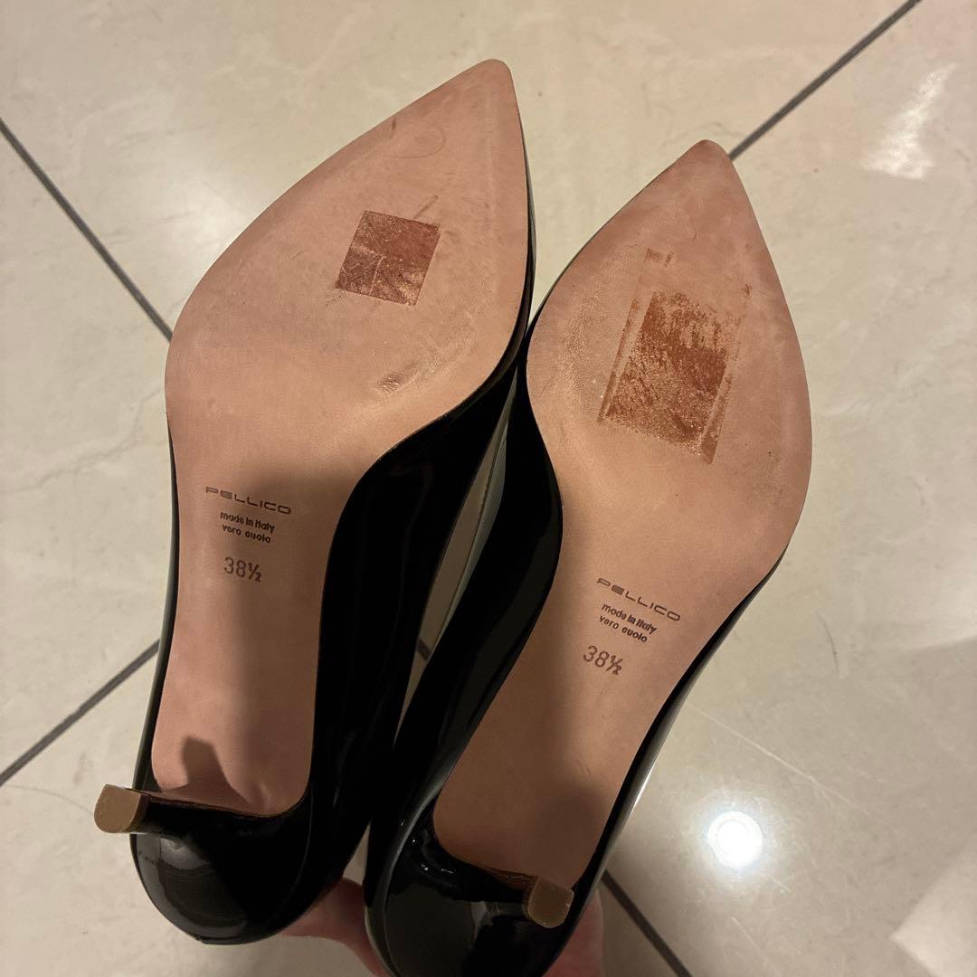 A*ル様 新品　PELLICO アネッリ　レザー　エナメル　パンプス　38.5
