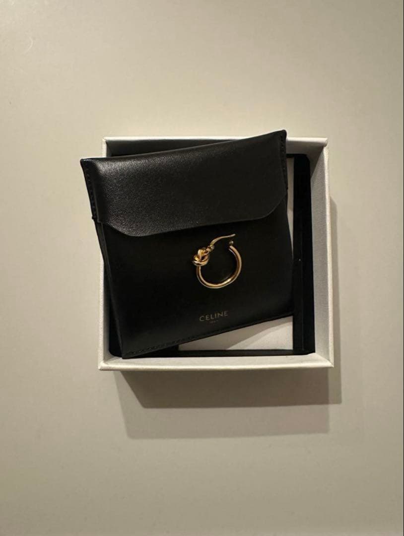 CÉLINE ゴールド フープピアス 片耳用