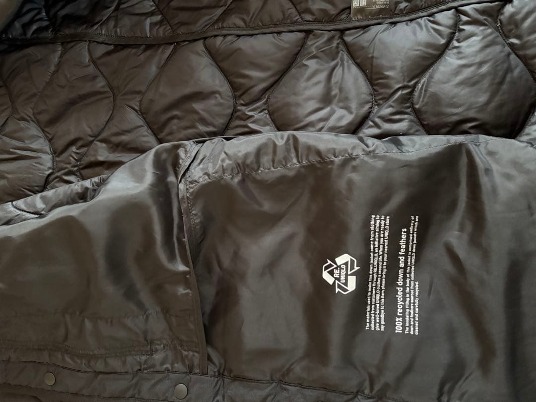 ユニクロ ホワイトマウンテニアリング ダウンジャケット XLサイズ ブラック 黒