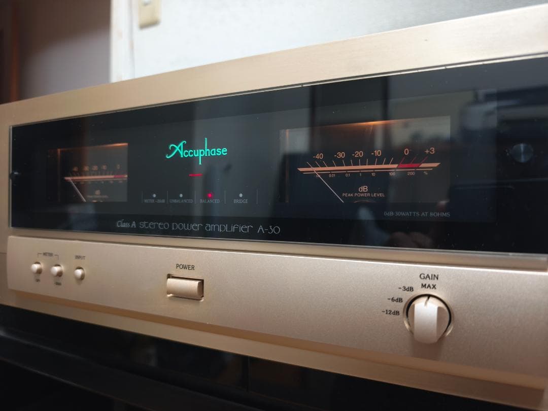 【Aegis2104】Accuphase A-30 純A級 パワーアンプ