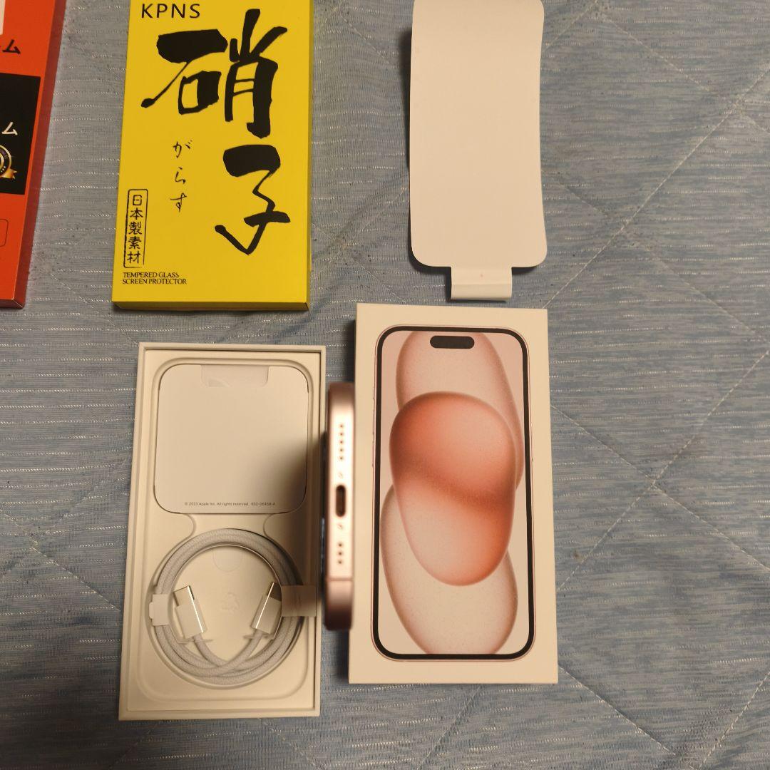 値下げ【美品】Apple iPhone 15ピンク　電池残量89%