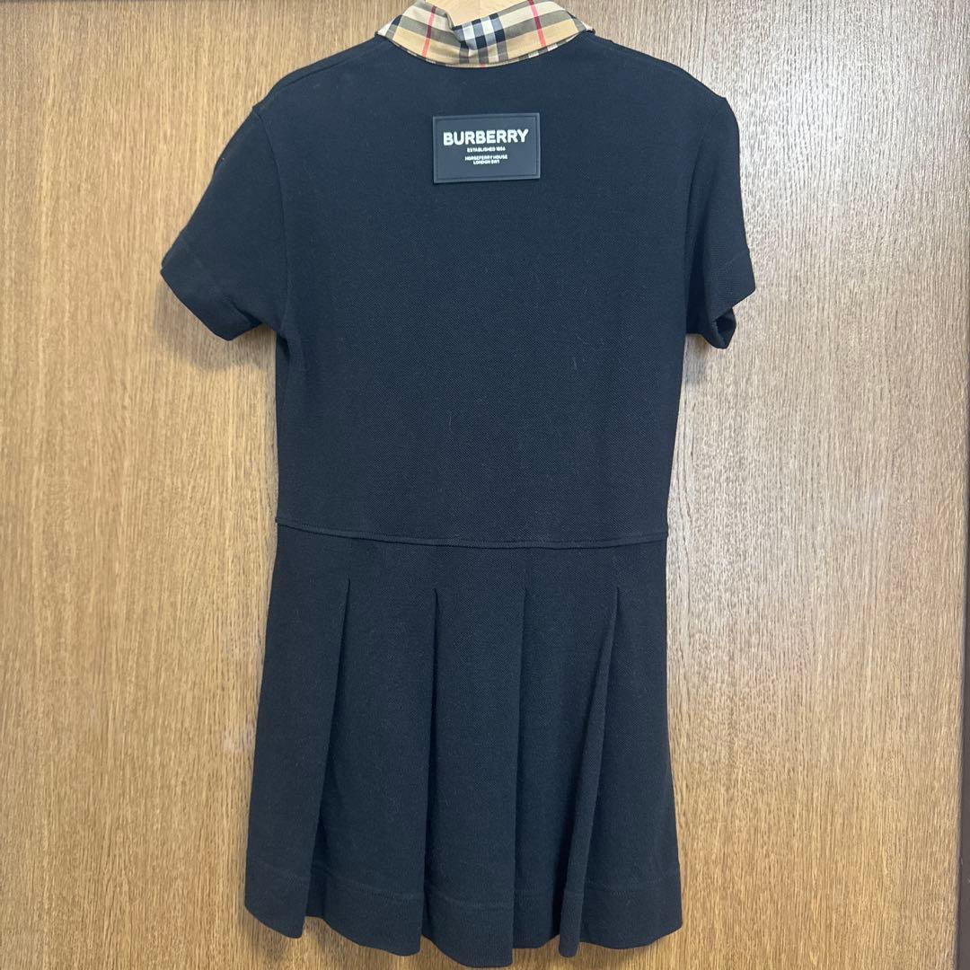 BURBERRY 半袖ワンピース 6Y ブラック/チェック