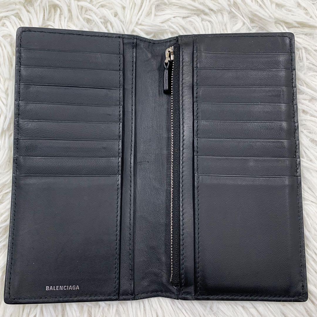 【✨美品✨】 バレンシアガ 長財布 エブリデイ レザー ブラック