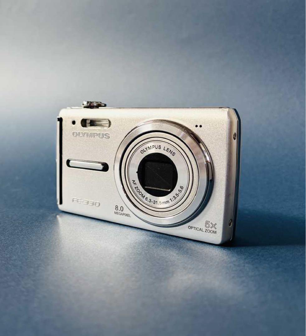 OLYMPUS FE-330 純正充電器付き デジタルカメラ
