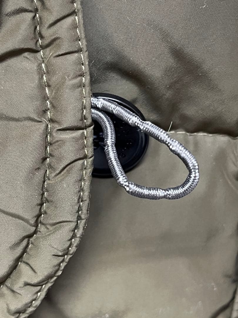 【鑑定済】MONCLER モンクレール ロングダウンコート カーキ サイズ1