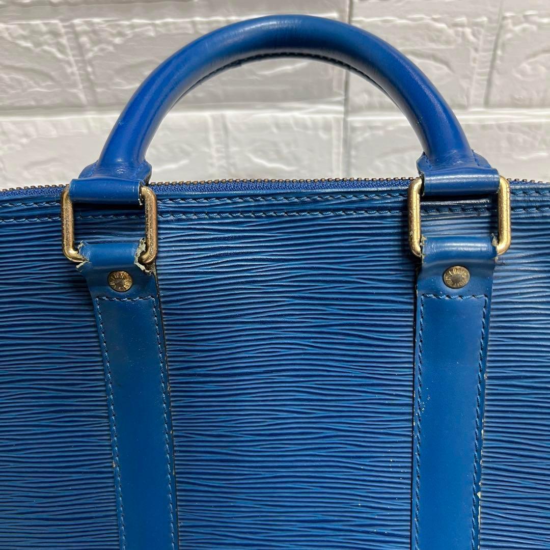 ルイヴィトン　LOUIS VUITTON エピ　ボストンバッグ　ブルー
