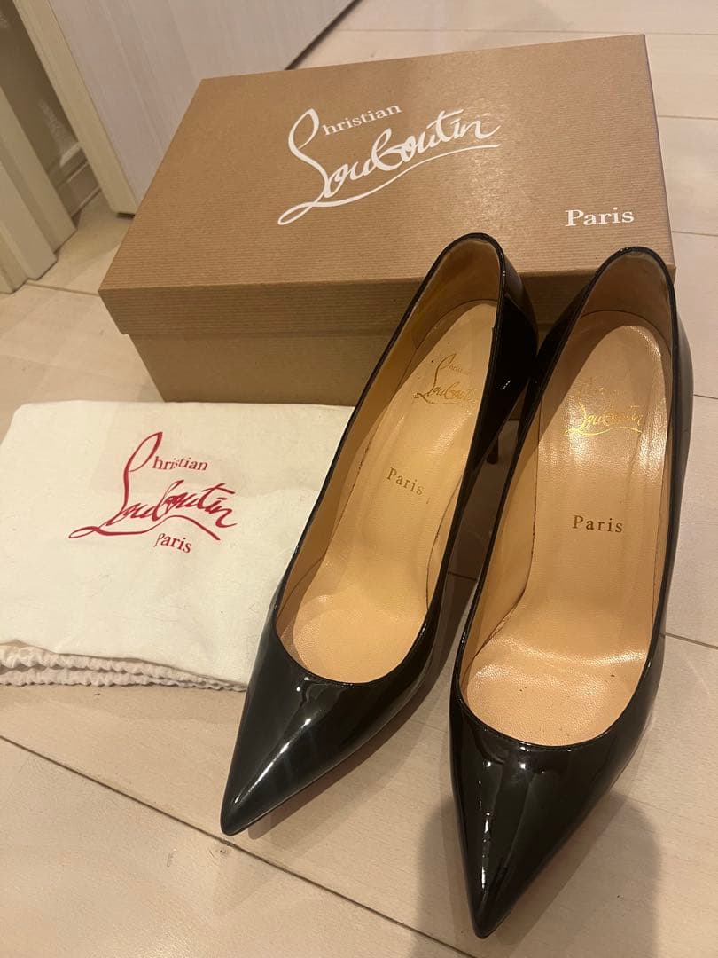 ChristianLouboutin kate85ルブタン37.5美品　ほぼ新品