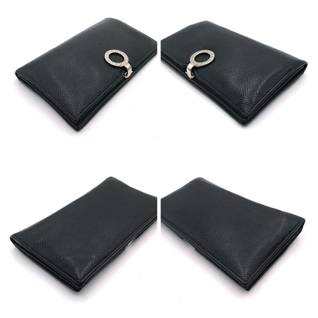 BVLGARI ブルガリ 長財布 ロゴリング レザー ロングウォレット