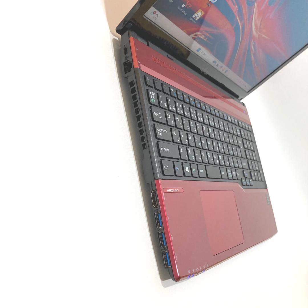 初心者✨カメラ付・大画面・ブルーレイ✨赤✨すぐ使えるノートパソコン◇D424-2