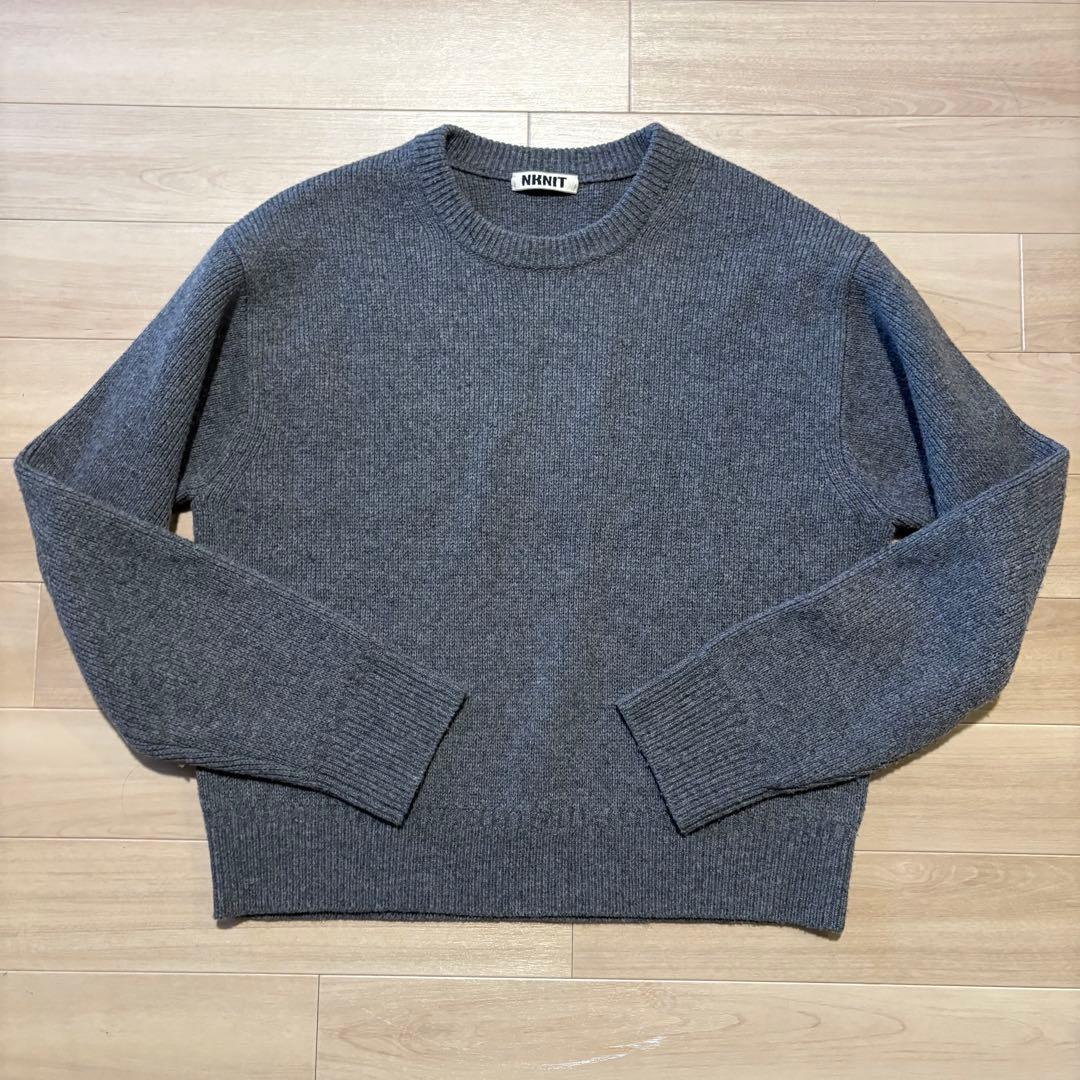【NKNIT】 25AW bent elbow wool KNIT