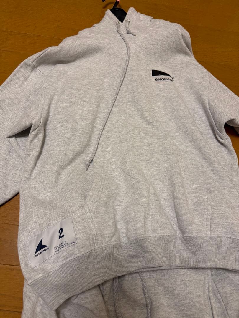 年末価格　DESENDANT 新品未使用　セットアップ　グレー　サイズ2