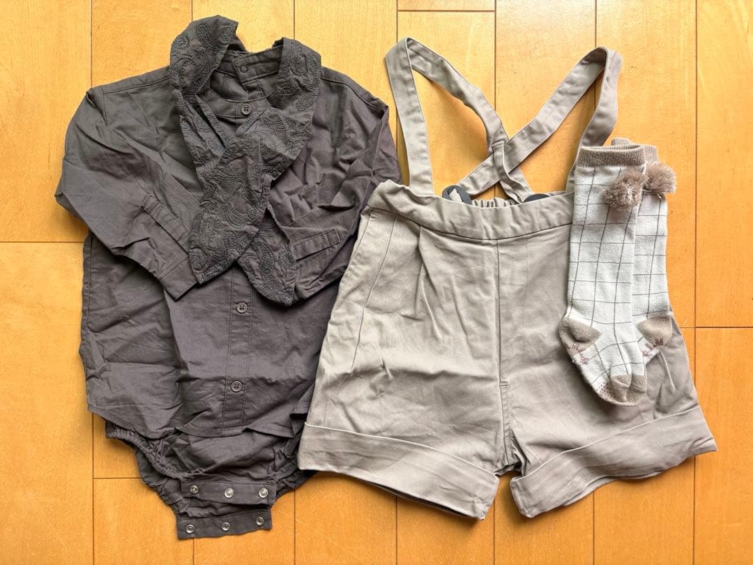 【美品】MARLMARL body suits scarf パンツ、靴下セット