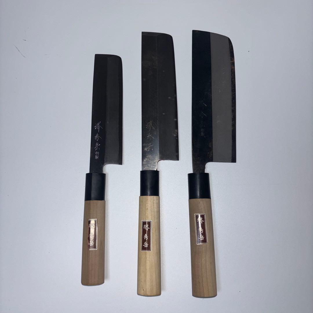 堺　秀岳特製　和包丁6本セット 日本伝統デザイン