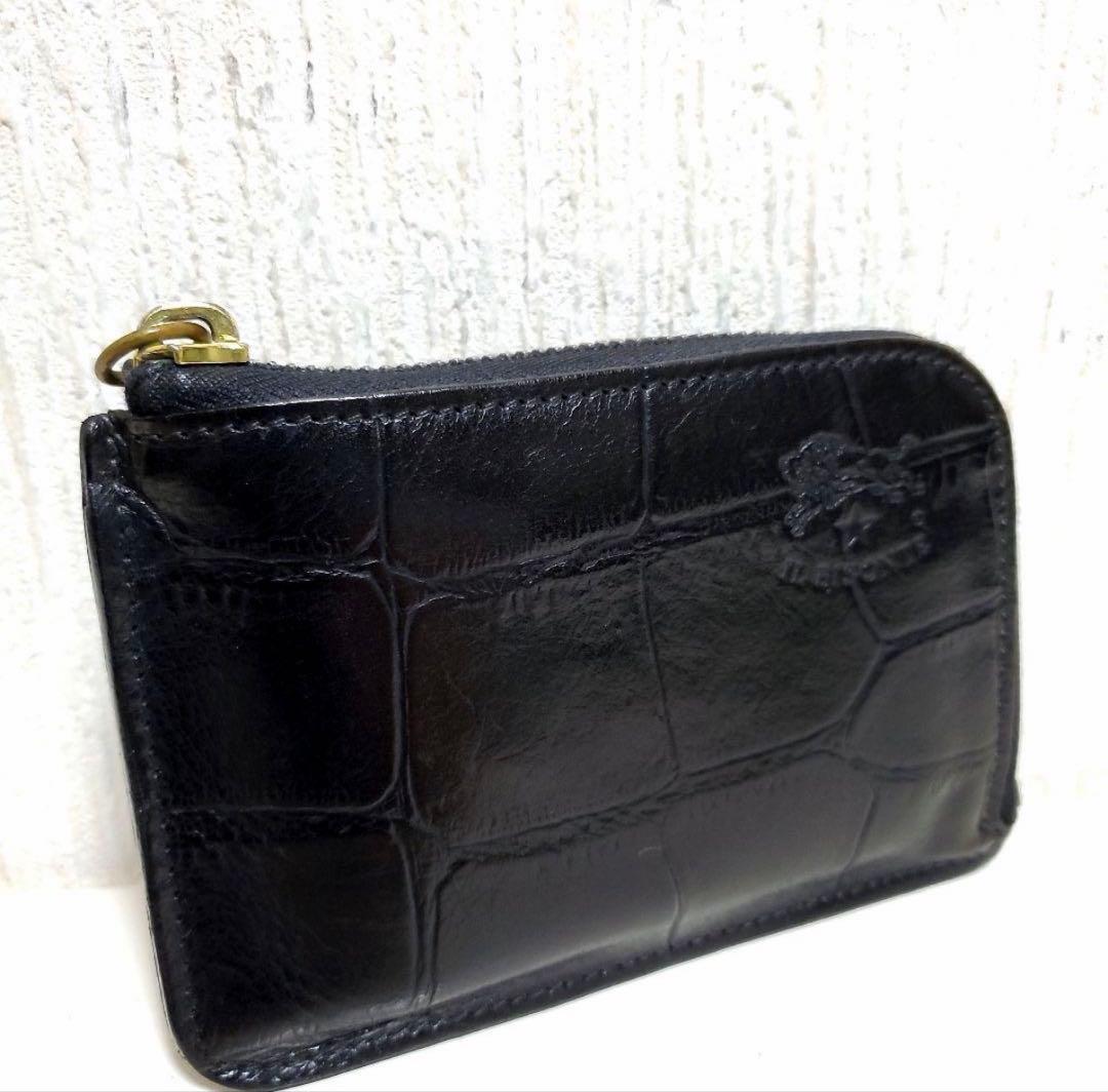 イルビゾンテ L字ファスナー 財布 クロコ型押し