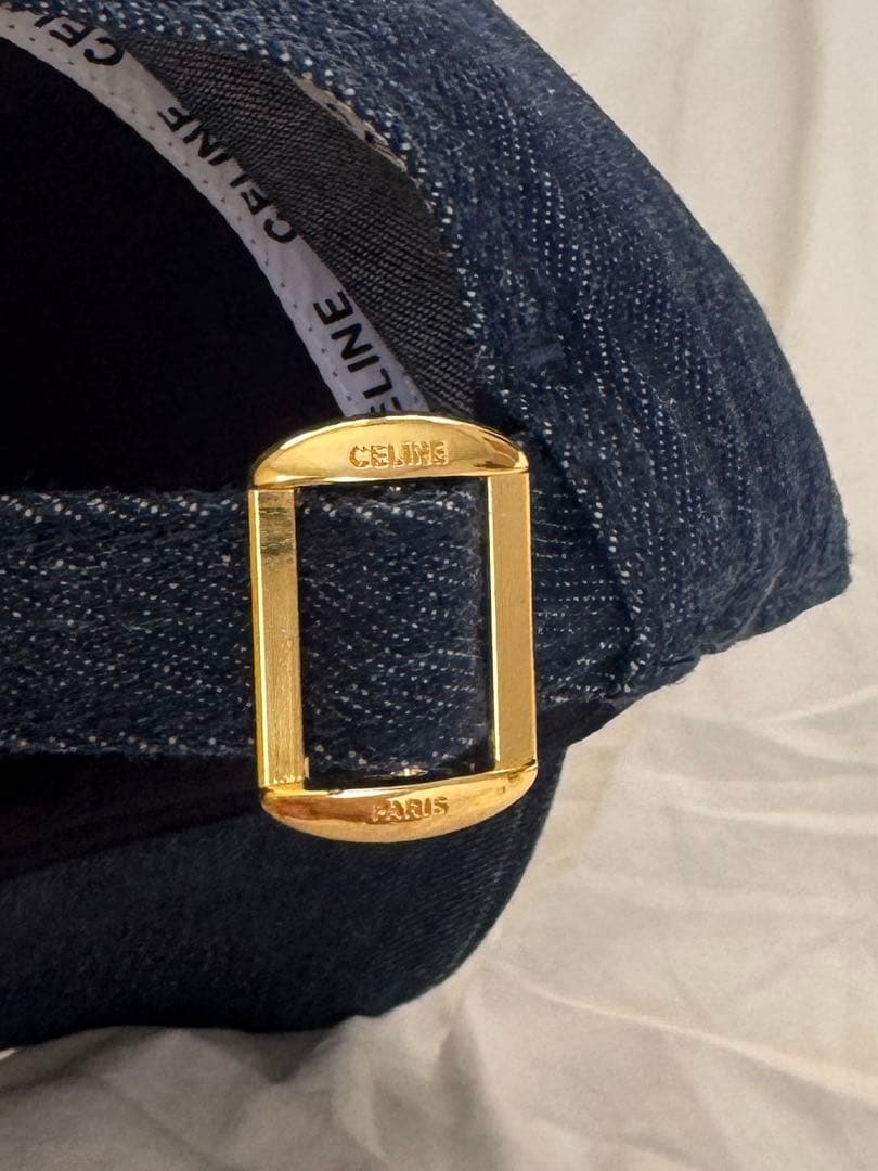 CELINE デニムベースボールキャップ セリーヌ‪‪