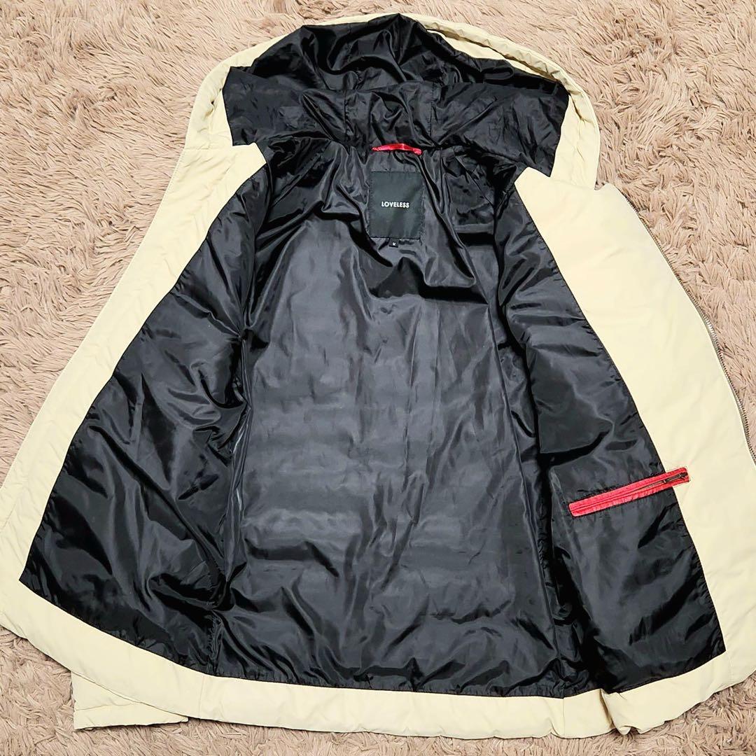 LOVELESS ラブレス ダウンジャケット ライダース M キルティング ロゴ