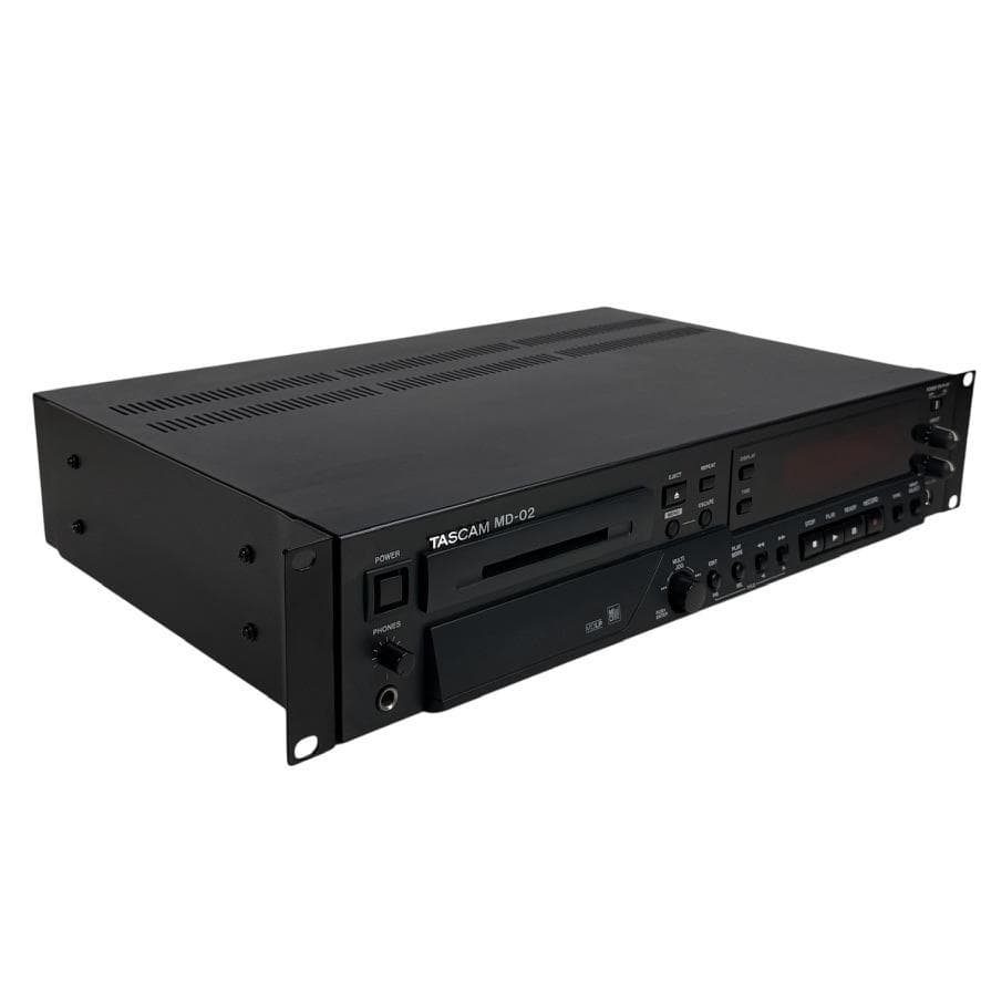 MD録音履歴13時間・TASCAM MD-02 MDLP対応 MDデッキ