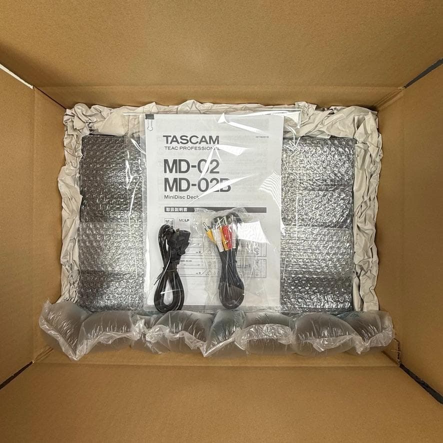 MD録音履歴13時間・TASCAM MD-02 MDLP対応 MDデッキ