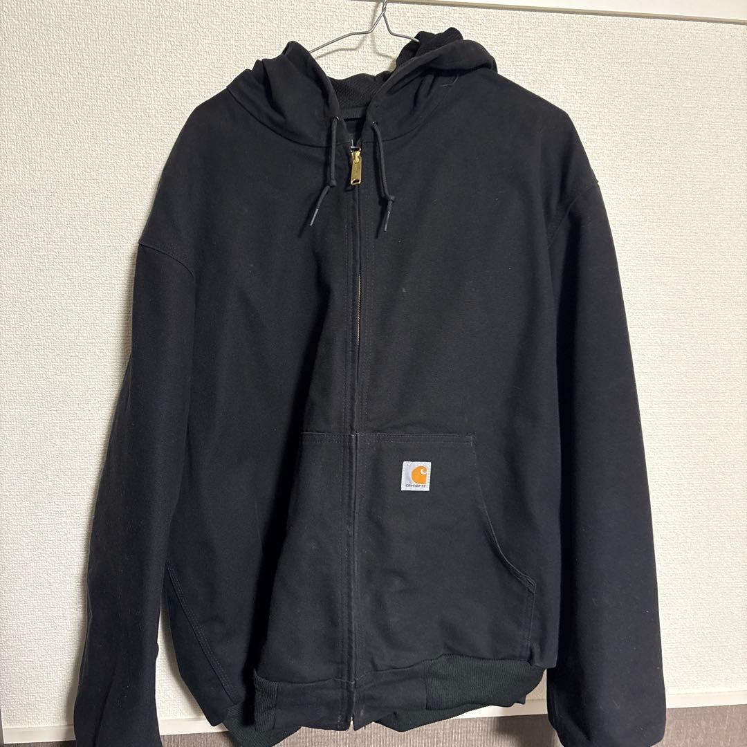 Carhartt ブラック アクティブジャケットパーカーXL