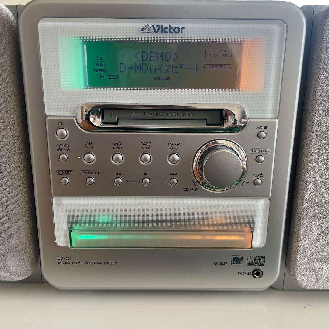 Victor UX-Q1 コンポ CD MD カセットデッキ