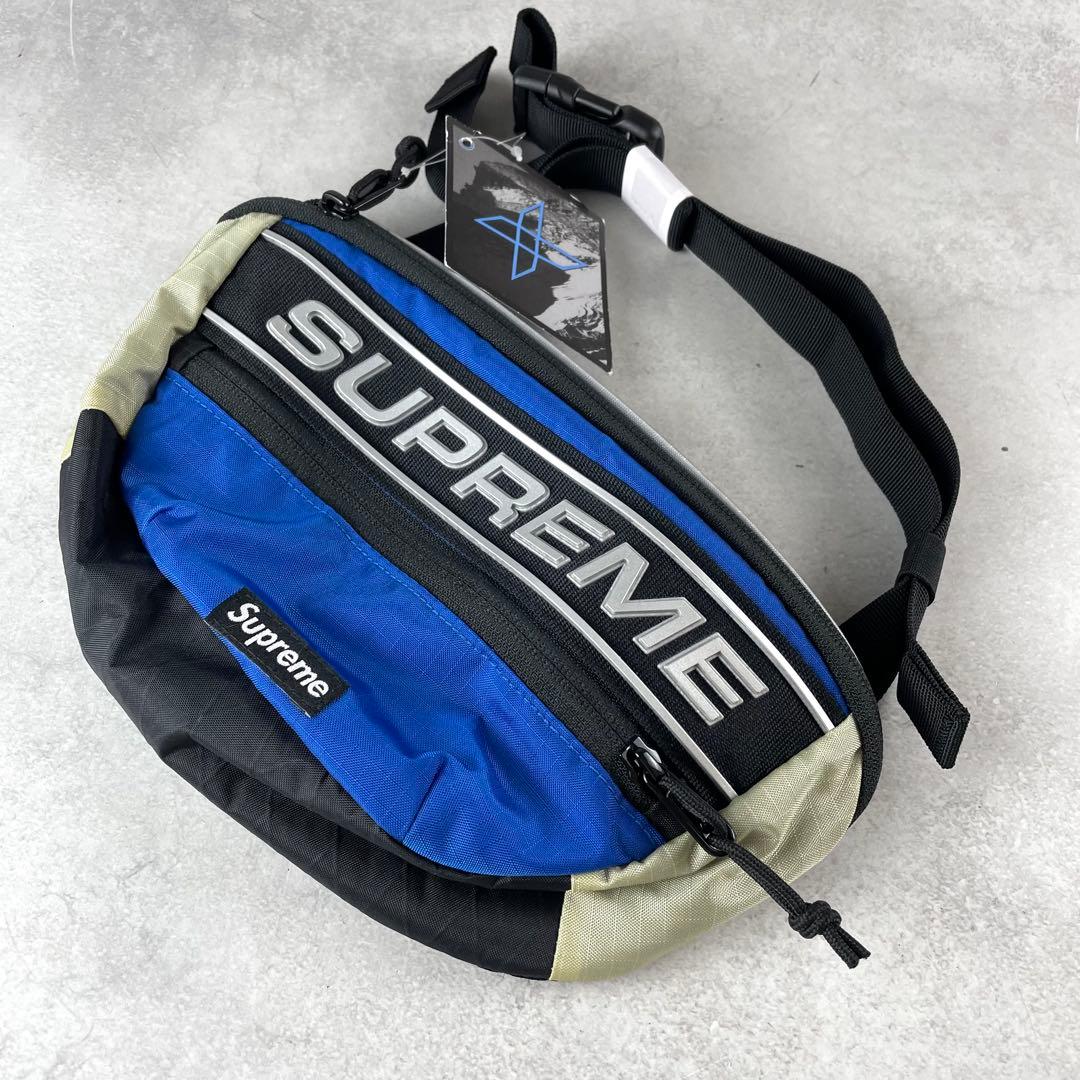 未使用タグ付き✨ シュプリーム ウエストポーチ スポーツ 軽量 ブルー系