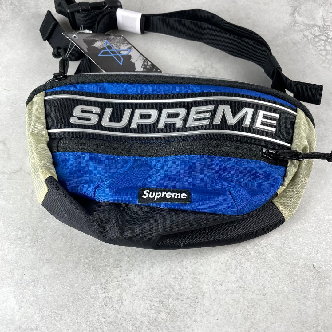 未使用タグ付き✨ シュプリーム ウエストポーチ スポーツ 軽量 ブルー系