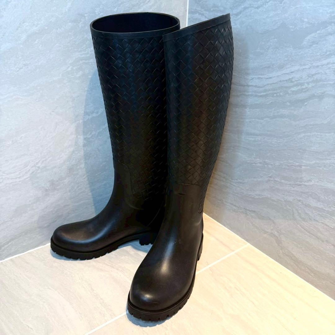 リ*ン様 【美品】 BOTTEGA VENETA ロングブーツ レインブーツ　3