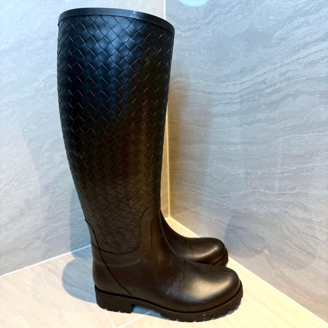 リ*ン様 【美品】 BOTTEGA VENETA ロングブーツ レインブーツ　3