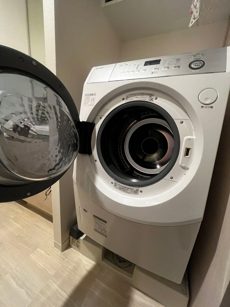 SHARP 10kg 2019年製ドラム式洗濯乾燥機　ES-H10C-WL