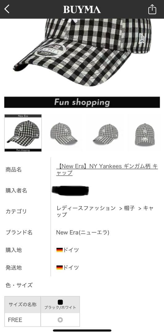 New Era ニューヨーク・ヤンキース ギンガムチェックキャップ