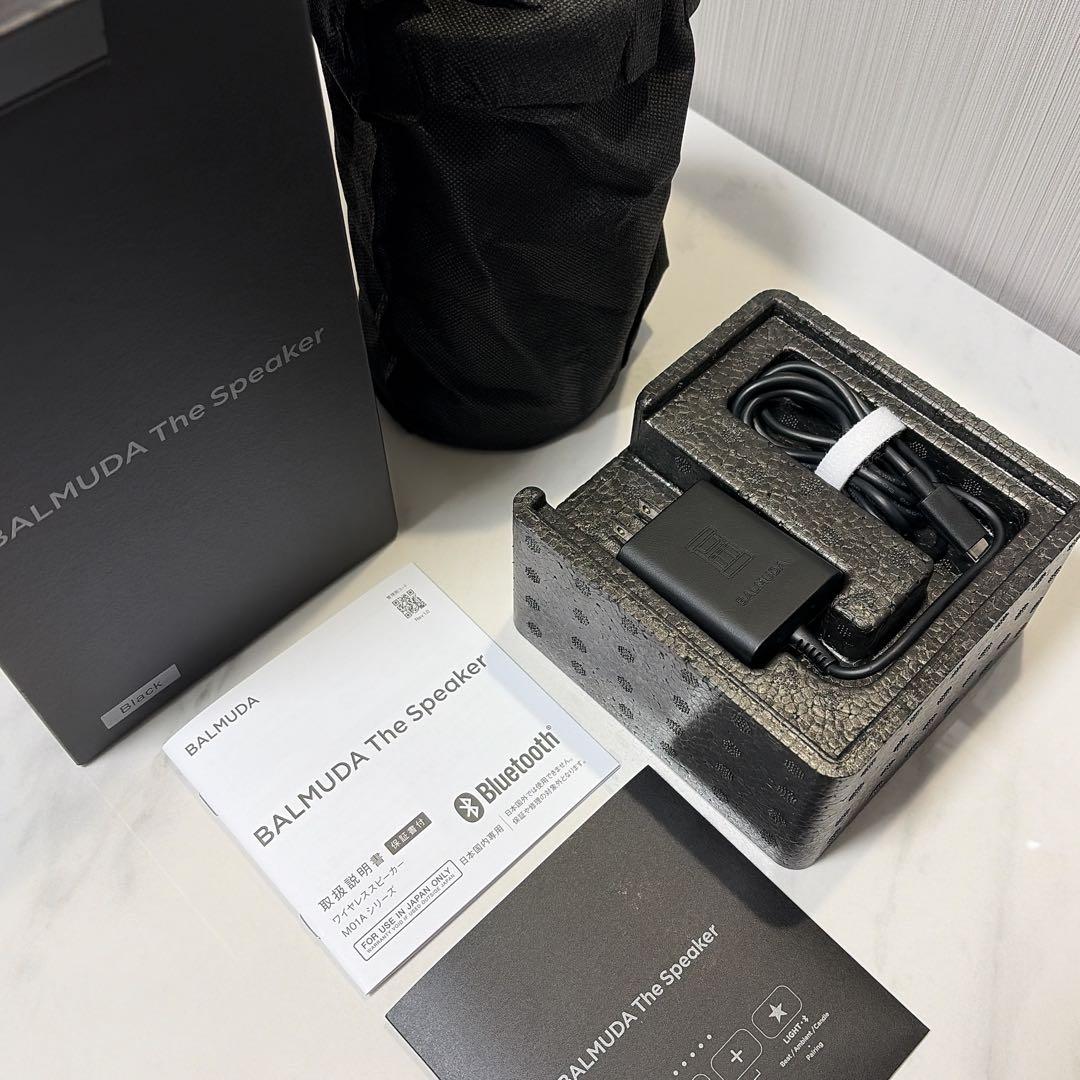 【ほぼ未使用】BALMUDA The Speaker ブラック 箱付き